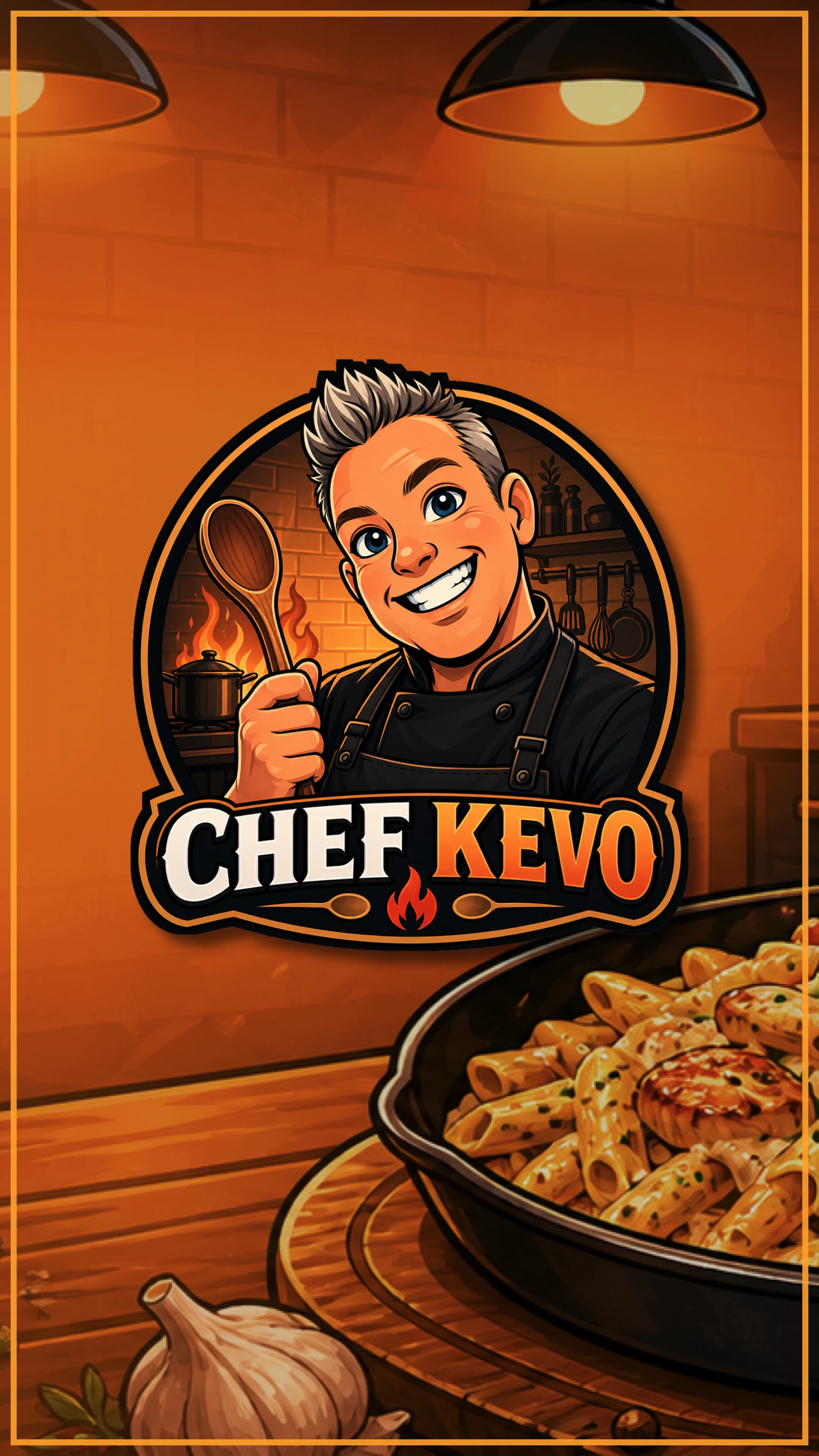 Chef Kevo vertical story cover graphic